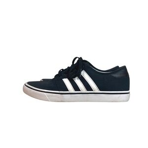 Adidas Seeley Sneakers Mens Black White Canvas Skate Shoes 10.5